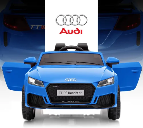 Vista 2 de Audi TTRS 12V - Juguetes de paseo con licencia para niños pequeños de 1 a 3 años Azul oscuro