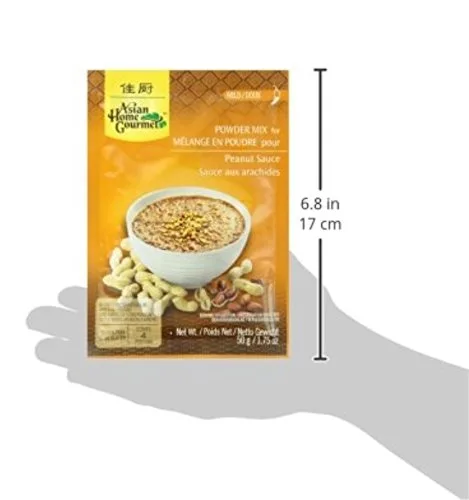 Vista 3 de Asian Home Gourmet Mezcla de salsa de maní, bolsa de 1.75 onzas (paquete de 3)