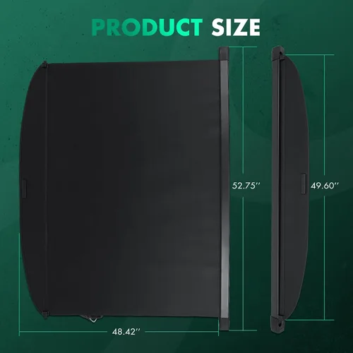 Vista 82 de SCITOO Funda de Carga 2011-2015 Compatible con Smart Fortwo 2008-2015 Compatible con Smart Fortwo 1.0L Funda Trasera Retráctil Mejorada con Aluminio