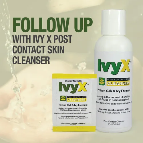 Vista 6 de CoreTex Ivy X - Toallitas de hiedra venenosa precontacto, paquete de 25 toallitas de barrera de un solo uso para ayudar a prevenir erupciones
