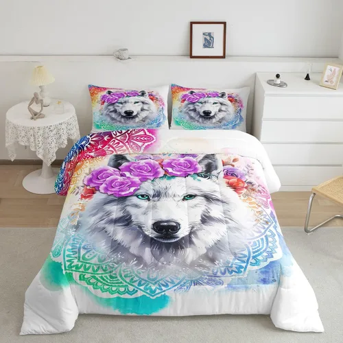 Vista 40 de Juegos de ropa de cama de piel de vaca con patchwork, edredón con estampado de piel de vaca, juego de edredón de animales de granja para niños