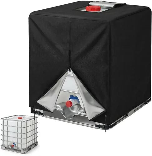 Vista 11 de NEVERLAND IBC - Funda para tanque de agua 420D de 275 galones, paquete de 2