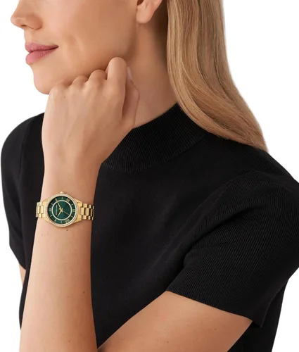 Vista 5 de Michael Kors Lauryn - Reloj de pulsera de acero inoxidable para mujer