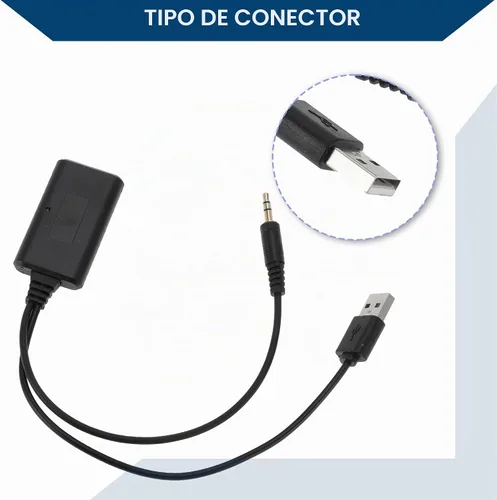 Vista 4 de Arnés de radio estéreo para BMW Bluetooth AUX adaptador cable de música conveniente 7.9 in 1 unids negro