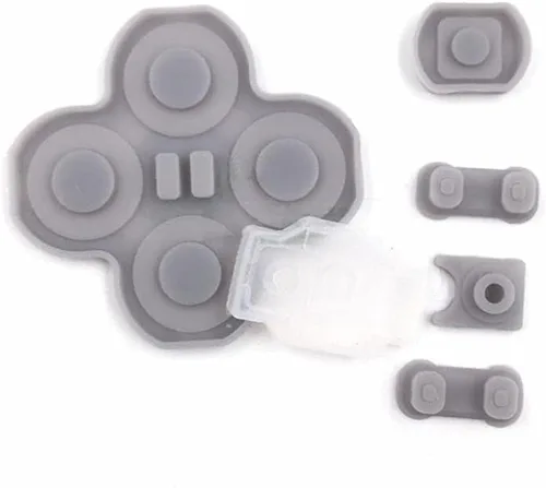 Vista 2 de Botón de repuesto para llave izquierda derecha A-B D-Pad Start Select goma conductora de silicona para interruptor NS Joy-Con