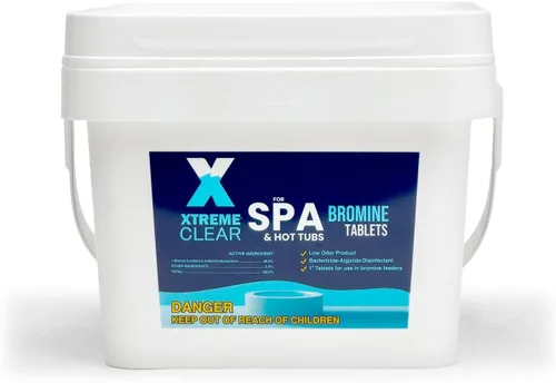 Vista 8 de Xtremeclear - Tabletas de bromo para spa y bañera de hidromasaje, botella de 1.5 libras, tabletas de 1 pulgada, desinfección de bajo olor, restaura