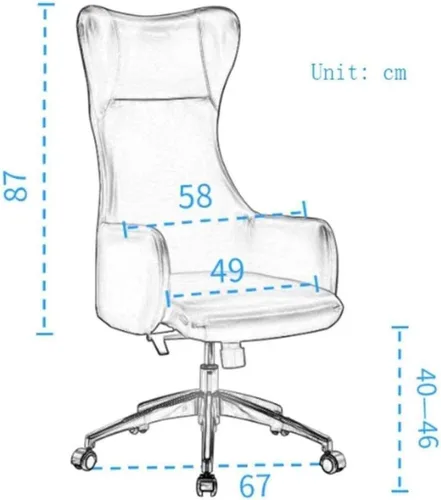 Vista 2 de Desk Chairs Office Chair Rotating Chair Lounge Chair Computer Chair Swivel Stool Chair(Black)