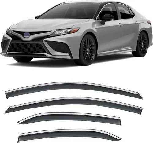 Vista 13 de Protector de lluvia adhesivo compatible con Toyota RAV4 2019-2025, protector de parabrisas de policarbonato, deflector de viento para ventana