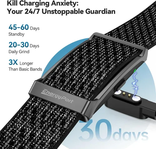 Vista 4 de EnergyPort Fitness Tracker,Wearable Health Smart Bracelet Band with Blood Oxygen 170+ Sport Mode 60-Day Battery,Lifetime Membership,Activity
