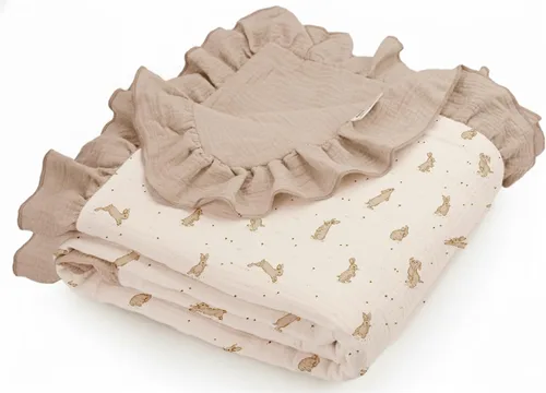 Vista 24 de meowcards Mantas de muselina para envolver al bebé, esenciales unisex para bebés niños y niñas, tamaño grande 47 x 47 pulgadas, mantas de recepción