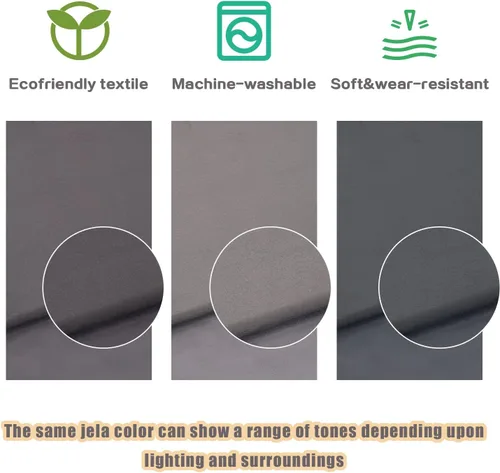 Vista 6 de jela Sofá de juego para niños, tamaño extendido, 8 piezas para la familia, sofá modular de espuma para niños y adultos, juego de casa