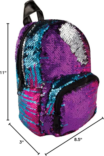 Vista 13 de Style.Lab 76611 de Fashion Angels Magic - Mini mochila con lentejuelas, multicolor y plateado