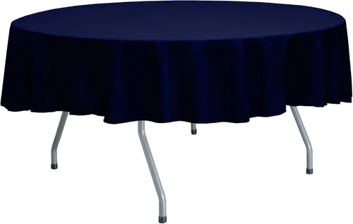 Vista 70 de Ultimate Textile Mantel redondo reversible Shantung Satin Majestic de 84 pulgadas, color rosa hielo