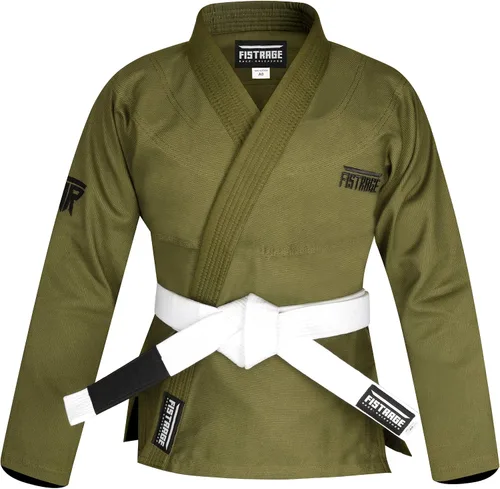 Vista 4 de FISTRAGE Jiu Jitsu Gi Patch BJJ - Traje brasileño para hombres y mujeres, uniforme MMA con cinturón
