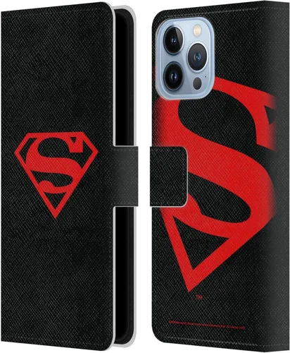 Vista 11 de Head Case Designs Funda de piel con licencia oficial de Superman DC Comics con logotipos negros y rojos compatible con Apple iPhone 11