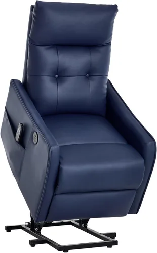 Vista 21 de Silla reclinable eléctrica con elevación Trustyue con calor y masaje, sillas elevadoras para asistencia al estar de pie, silla pequeña con elevación