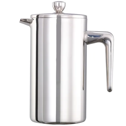 Vista 7 de Service Ideas Prensa francesa de café de doble pared, 12oz, acero inoxidable PDWSA350BS en cepillado