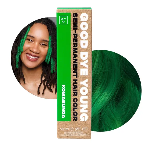 Vista 8 de Good Dye Young Streaks and Strands - Tinte acondicionador semipermanente con protección UV (Ruina azul), sin PPD, sin crueldad animal y vegano, dura