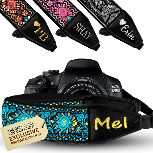 Vista 22 de Art Tribute Camera Strap for All DSLR and Mirrorless Cameras. Photographers Strap Neck, Shoulder & Crossbody Camera Strap