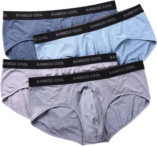 Vista 2 de BAMBOO COOL - Calzoncillos para hombre, cómodos y suaves, de viscosa de bambú (paquete de 4)