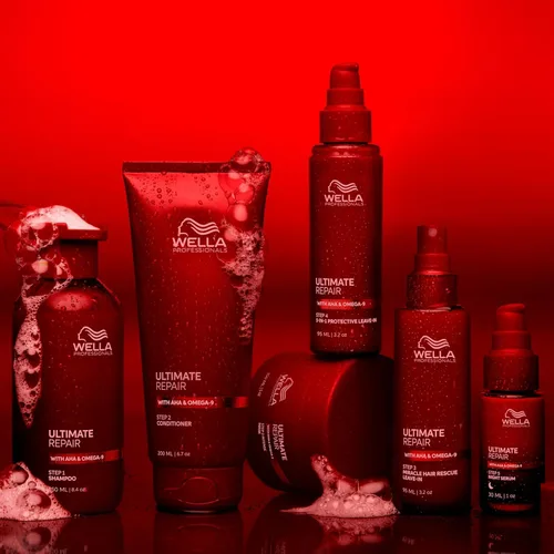 Vista 12 de Wella Professionals ULTIMATE REPAIR Shampoo, Conditioner, and Miracle Hair Rescue Luxury Leave-In Treatment Bundle