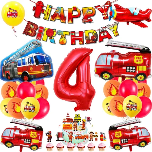 Vista 9 de Suministros de Cumpleaños de Construcción para Niños de 2 Años - Kit de Guirnalda de Globos para Decoraciones de Fiesta de Cuarentena