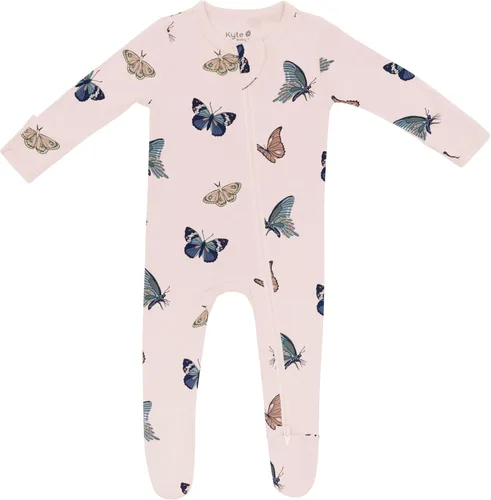 Vista 98 de KYTE BABY Pies unisex con cierre de cremallera, rayón hecho de bambú, 0-24 meses