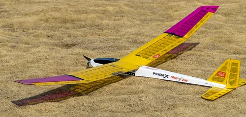 Vista 7 de Balsa Wood Glider Plane F25 AION-25 - Kit de avión de vela sin ensamblar de 98.425 in (98 pulgadas) Envergadura grande RC planeador de vela F3P Kit