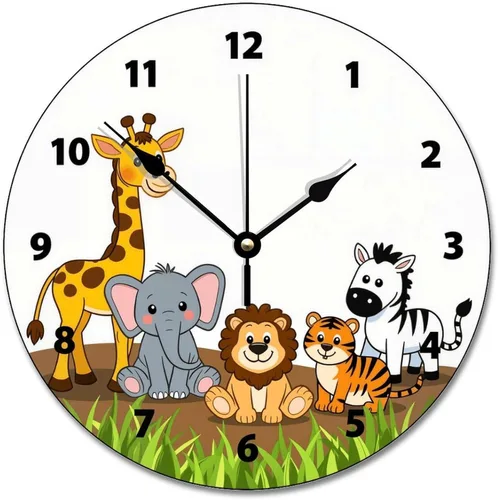 Vista 33 de ArogGeld Reloj de pared para conductor de autobús escolar, reloj de madera clásico 10 silencioso, sin tictac, de cuarzo, funciona