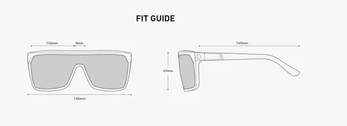 Vista 6 de Spy Optic Flynn - Gafas de sol negras mate con lentes Happy Grey Green, Negro Blanco