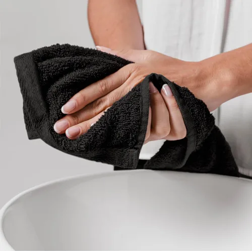 Vista 8 de Juego de 8 toallas de baño 100% algodón de lujo para baño, juego de 8 (2 toallas de baño y 2 toallas de mano y 4 paños de lavado), toallas suaves