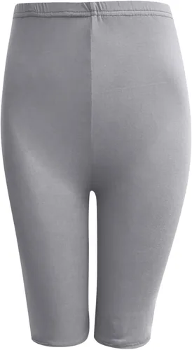 Vista 5 de Leggings capri para mujer, estilo casual, hasta la rodilla, pantalones de yoga de cintura alta, pantalones de yoga suaves y cortos