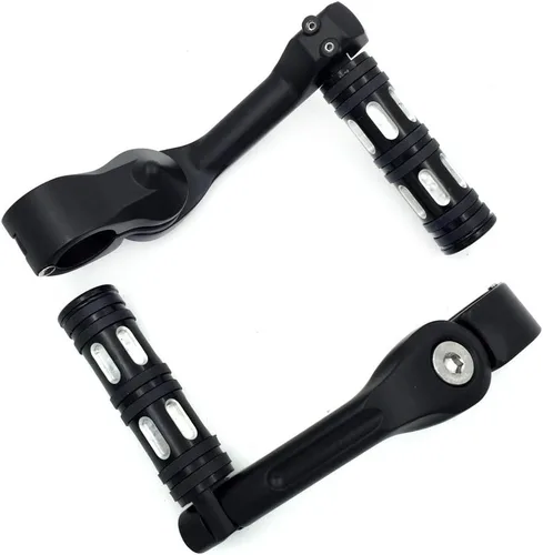 Vista 4 de XKH - Juego de clavijas negras con kit de montaje ajustable en ángulo de 5 pulgadas de largo, compatible con protector de motor de 1.25 pulgadas