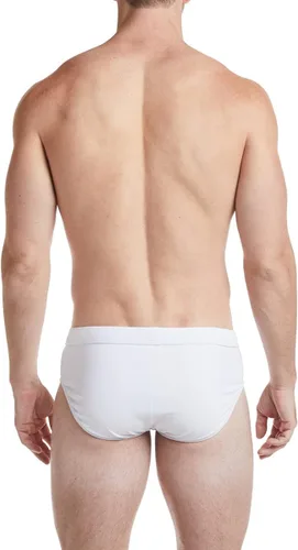 Vista 2 de Bikini blanco con ribete de cobalto