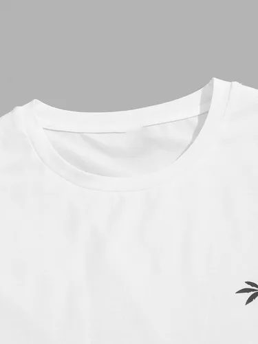Vista 19 de GORGLITTER Conjunto de 2 piezas de camiseta gráfica de manga corta para hombre, estampado hawaiano con cordón y pantalones cortos