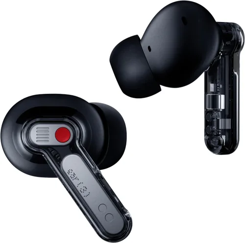 Vista 8 de Nothing Ear (3) Auriculares inalámbricos Super Mic 45dB Cancelación activa de ruido híbrida Bluetooth Auriculares Hi-Res 6 micrófonos, refuerzo