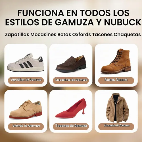Vista 6 de Spray protector de gamuza para zapatos: impermeabilizante y protector de manchas sin olor sin PFAS - Nano Shield a base de agua para botas, cuero