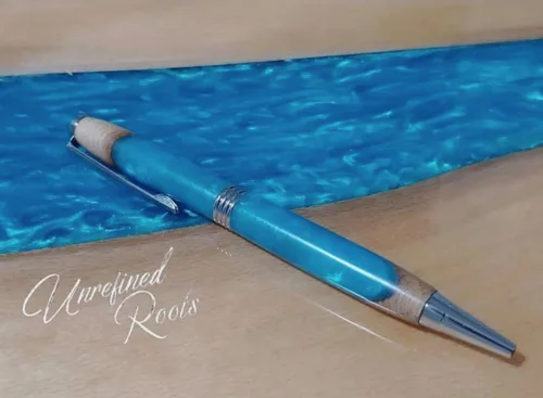Vista 3 de *Bora Bora* Pigmentos en polvo de mica de diamante negro de alta calidad azul Aditivo versátil para manualidades y manualidades Ideal