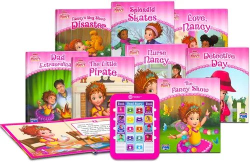 Vista 4 de Fancy Nancy Me Reader - Lector electrónico de 8 libros, libros de fantasía de Nancy para niños pequeños, niñas con Nancy, Bree y más