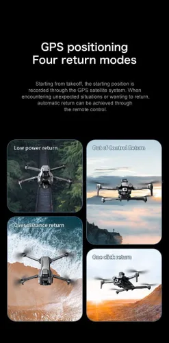 Vista 9 de Wingshot i8 Max 4K Drone con cámara 4K, drones para adultos, evitar obstáculos, WiFi FPV RC Quadcopter con control de gestos, mini drones plegables