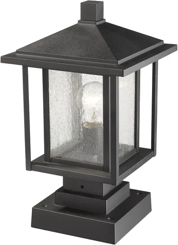 Vista 7 de Z-Lite 554PHMS-SQPM Aspen Luz individual de 16 pulgadas de alto para montaje en muelle al aire libre