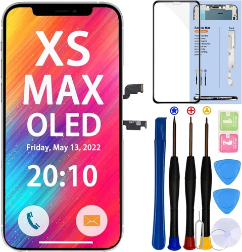 Vista 10 de para iPhone 11 PRO Reemplazo de pantalla OLED de 5.8" (A2160, A2217, A2215), con reparación True Tone, Face ID, Kit de reparación de pantalla 3D