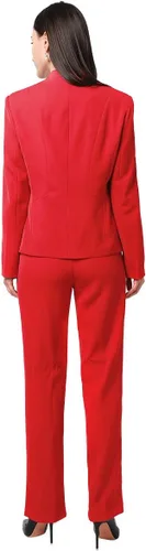 Vista 6 de YUNCLOS Conjunto de chaqueta y pantalones de 1 botón para mujer