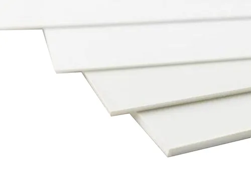 Vista 3 de Placa plana de plástico ABS estireno 5pcs 0.031 in x 7.874 in x 9.843 in blanco