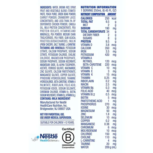 Vista 2 de Compleat Fórmula de alimentación pediátrica original pediátrica sin sabor de 8.45 onzas, 12