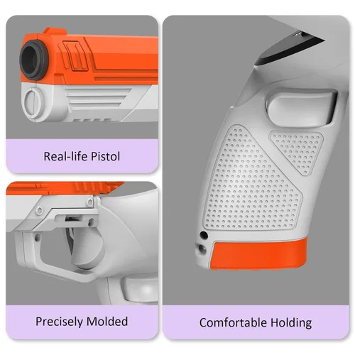 Vista 3 de VirtualBuff Dual Gun Stock Attachment for Meta Oculus Quest 2 Controllers, Real-life Pistol Weight, VR Accessories to Enhance FPS Gaming Experiences
