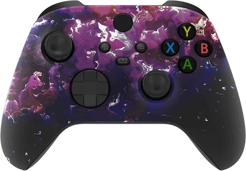 Vista 12 de Custom Controller for Xbox Series X/S - One - PC - Custom Gaming Controller -Soft Shell for Comfort Grip X (Galaxy)
