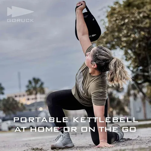 Vista 5 de GORUCK Pesas rusas de arena para fitness y entrenamiento corporal para hombres y mujeres, para levantamiento de pesas, mancuernas y yoga