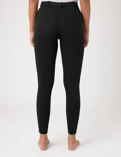 Vista 8 de HORZE Active - Pantalones de asiento completo con agarre de silicona para mujer Cintura de tiro medio con bolsillo frontal
