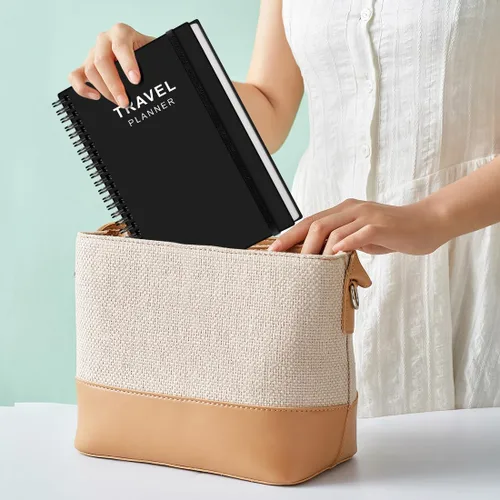 Vista 7 de Diario de viaje para mujeres y hombres, organizador de viajes de vacaciones y carretera, cuaderno de viaje para 6 viajes, planificador de viajes